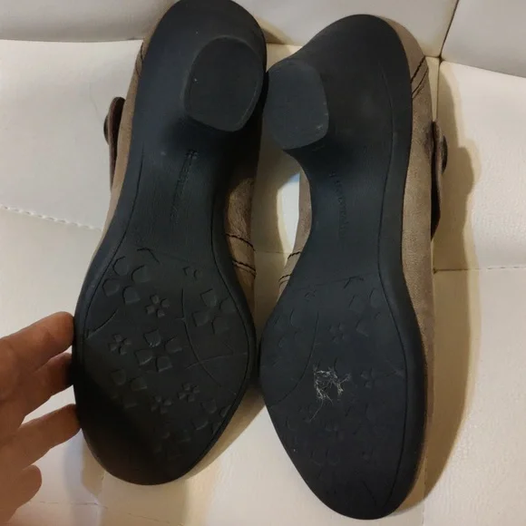 Naturalizer Neema Suede Block Heel Pumps Tan Taupe Comfort Size 7.5 - Picture 4 of 6